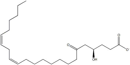 (2R,12Z,15Z)-2-HYDROXY-4-OXOHENEICOSA-12,15-DIEN-1-YLACETATE 化学構造式