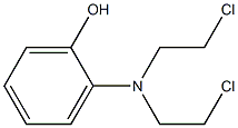 BIS(2-CHLOROETHYL)AMINOPHENOL 化学構造式