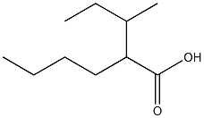2-BUTYL-3-METHYLPENTANOICACID Structure