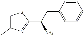 (R)-1-(4-methylthiazol-2-yl)-2-phenylethanamine Struktur