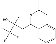 1-ISOPROPYLIMINO-1-PHENYL-3-(TRIFLUOROMETHYL)BUTAN-3-OL Structure