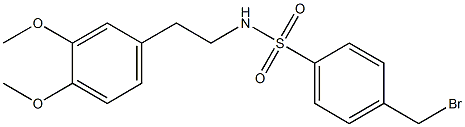 (2-(3,4-DIMETHOXYPHENYL)ETHYL)((4-(BROMOMETHYL)PHENYL)SULFONYL)AMINE: TECH.,,结构式