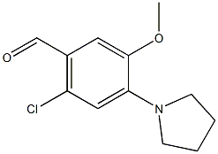 6-CHLORO-3-METHOXY-4-PYRROLIDINE-1-YL-BENZALDEHYDE Structure