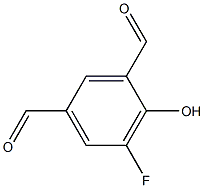 5-FLUORO-4-HYDROXYISOPHTALDIALDEHYDE Struktur