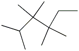 2,3,3,4,4-ペンタメチルヘキサン 化学構造式