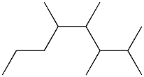 2,3,4,5-tetramethyloctane Struktur