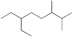 2,3-dimethyl-6-ethyloctane Struktur