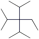 2,4-dimethyl-3-ethyl-3-isopropylpentane,,结构式