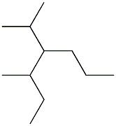 3-methyl-4-isopropylheptane Structure