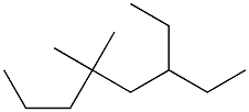 4,4-dimethyl-6-ethyloctane 化学構造式