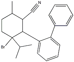 2-CYANO-4-BROMOMENTHYLBIPHENYL Structure