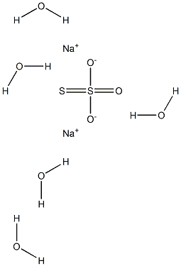 SODIUM THIOSULPHATE PENTAHYDRATE GRADE T Struktur