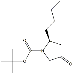 N-BOC-(2S)-2-BUTYL-4-OXOPYRROLIDINE,,结构式