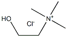 CHOLINE CHLORIDE 50% SILICA CARRIER 化学構造式