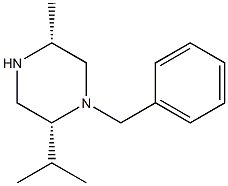 (2R,5R)-1-BENZYL-5-METHYL-2-(PROPAN-2-YL)PIPERAZINE,,结构式