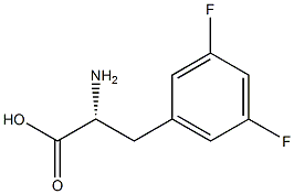 (2R)-2-AMINO-3-(3,5-DIFLUOROPHENYL)PROPANOIC ACID,,结构式