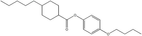 4-BUTYLOXYPHENYL 4-PENTYLCYCLOHEXANECARBOXYLATE 结构式