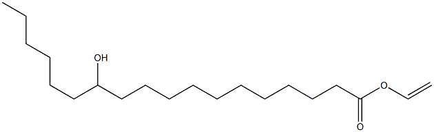 12-羥硬酯酸乙烯酯, , 结构式