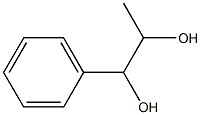 1-苯-1,2-丙二醇,,结构式