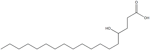 4-羥硬脂酸 结构式