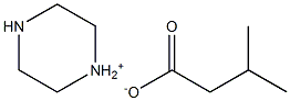 isovaleric acid piperazinium salt 化学構造式