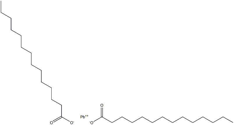 lead myristate Struktur