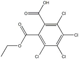 四氯酞酸一乙酯, , 结构式