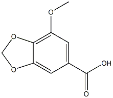 5-methoxypiperonylic acid Struktur