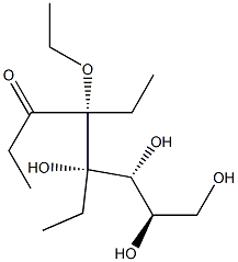 tetraethylglucose 化学構造式