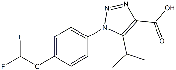 1-(4-Difluoromethoxy-phenyl)-5-isopropyl-1H-[1,2,3]triazole-4-carboxylic acid Structure