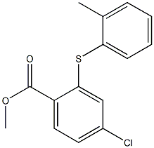 Methyl-4-chloro-2-(methyl-phenylsurphenyl)benzoate Structure