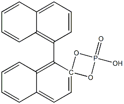 R(-)-1-1 BINAPHTYL-2-2 -DIYL HYDROGEN PHOSPHATE Structure