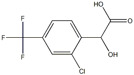 2-CHLORO-4-(TRIFLUOROMETHYL)MANDELIC ACID,,结构式