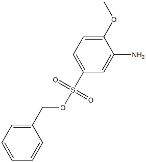 3-AMINO-4-METHOXYBENZENESULFONIC ACID BENZYL ESTER Structure