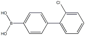 2'-chlorobiphenyl-4-ylboronic
 acid,,结构式