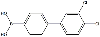 3',4'-dichlorobiphenyl
-4-ylboronic acid 结构式