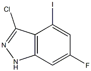 3-CHLORO-4-IODO-6-FLUOROINDAZOLE 结构式