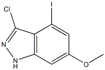 4-IODO-6-METHOXY-3-CHLOROINDAZOLE Struktur