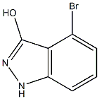 4-BROMO-3-HYDROXYINDAZOLE,,结构式