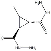 1-METHYL-2,3-TRANS-CYCLOPROPANEDICARBOXYLIC ACID HYDRAZIDE Struktur
