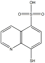 8-MERCAPTOQUINOLINE-5-SULFONIC ACID 结构式