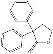 2,2-DIPHENYL-4-HYDROXYBUTYRIC ACID LACTONE Structure