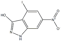 3-HYDROXY-4-IODO-6-NITROINDAZOLE Struktur