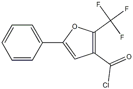 5-PHENYL-2-(TRIFLUOROMETHYL)-3-FUROYL CHLORIDE,,结构式