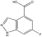 6-FLUOROINDAZOLE-4-CARBOXYLIC ACID 结构式
