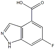 6-FLUOROINDAZOLE-4-CARBOXYLIC ACID,,结构式