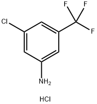 3-AMINO-5-TRIFLUOROMETHYL-1-CHLOROBENZENE HYDROCHLORIDE, 1134820-66-8, 结构式