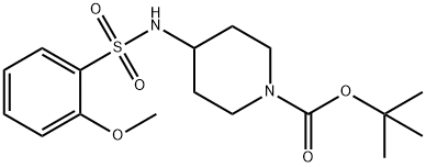 4-(2-Methoxybenzenesulfonamido)-N-Boc-piperazine
 Struktur