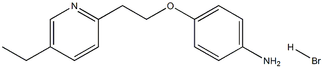 4-[2-(5-Ethyl-2-Pyridinyl)]ethoxyanillineHBr Structure