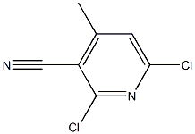 3-Cyamo-2,6-dichloro-4-methylpyridine Structure